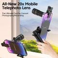 20X Zoom HD Universal Optical Camera Telephoto Clip Lens Phone Smartphone  Focus Len For   iPhone. 