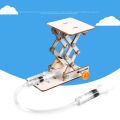 Kids DIY Science Toys Educational Scientific Experiment Kit Hydraulic Lift Table Model Physics School STEM Projects. 