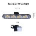 car van jeep Shell 4 Pcs Vip Light Grill Car Police LED Light Strobe Red Blue Emergency Remote Wireless Control Flash Yellow. 