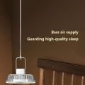 Hanging Fan, Low Noise Rechargeable Power Adjustable Long Battery Life Cute Lightweight Fan with LED Light for Travel. 
