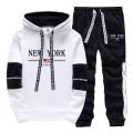 Quality Mens Tracksuit Casual Print Sweatshirts Sports Jogging Mens Clothing Autumn Winter Sportswear Single Piece Hoodie Pants.