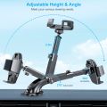 Beikell Adjustable Car mobile Holder Mount Cradle for Car with One Button Release and Strong Sticky Gel Pad-Red. 
