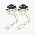 SKDK Weightlifting Straps Anti-Slip Silicone Lifting Wrist Straps Strength Training Deadlifts Crossfit Hand Grips Wrist Support. 