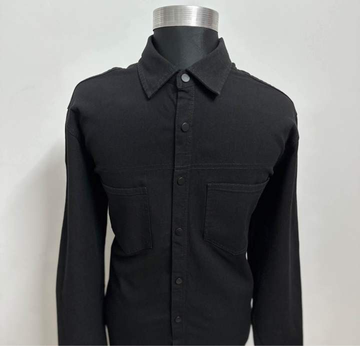 Premium%20Denim%20Long%20Sleeve%20Men%20Shirt%20Classic%20Fit%20Classic%20Blue%20Slim%20Fit%20Casual%20Button%20down%20Top%20-%20Image%202
