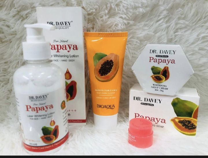 Dr.Davy%20Papaya%20Combo%20pack%20with%20face%20wash,%20soap,%20lotion,%20Cream,%20lip%20blam%20-%20Image%203