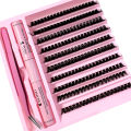 DIY Lashes Extension Kit Lash Bond and Seal Remover Eyelashes 200 PCS Clusters Makeup Tools for Gluing Lashes Gluing Glue. 