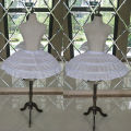Children Girls 3 Steel Hoops White Petticoat Wedding Gown Dress Underskirt Elastic Waistband Drawstring A-Line Skirt Edge.