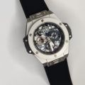 HB(hoblut) matelic skeleton wrist watch for MENS. 