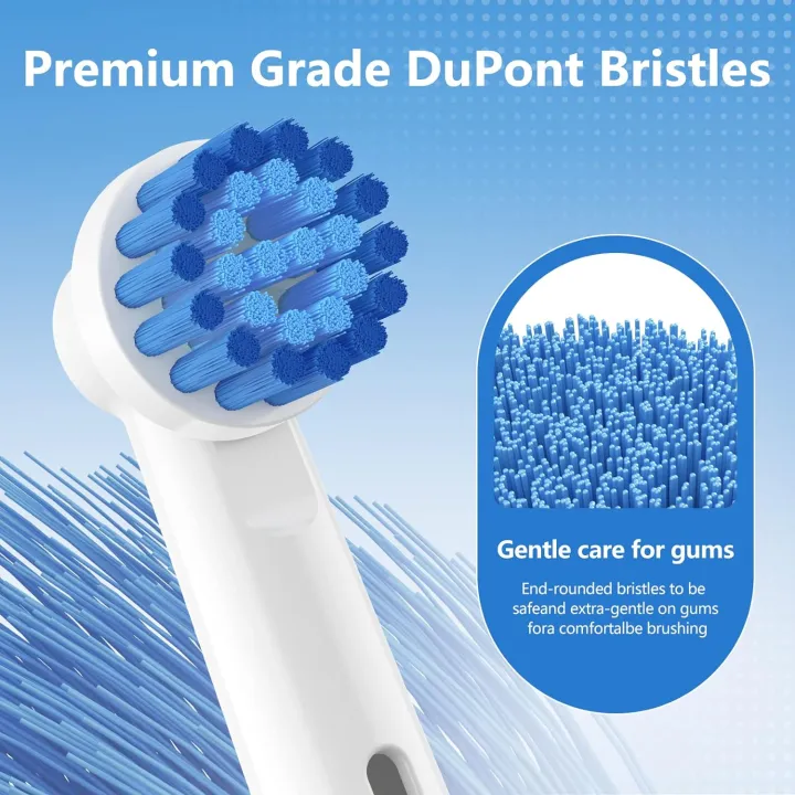 4/8/12/16/20%20Pack%20Sensitive%20Gum%20Care%20Soft%20Bristle%20Replacement%20Brush%20Heads%20Compatible%20with%20Oral%20b%20Braun%20Electric%20Toothbrush%20-%20Image%204