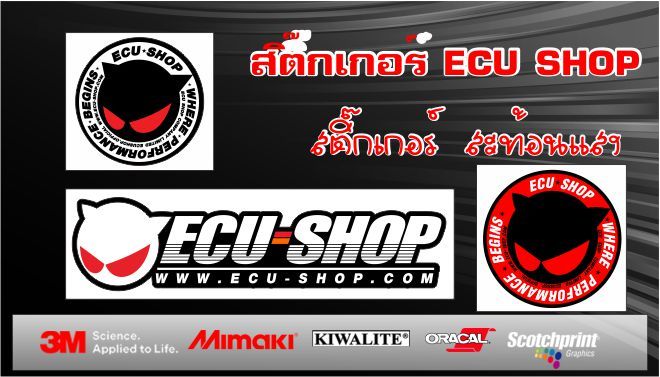 ECU reflective sticker