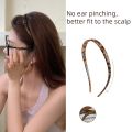 1PC Ergonomic Tortoiseshell Headband, No Ear Pain, Better Scalp Fit, Trendy Hair Accessory, Ideal for All - Day Wear. 