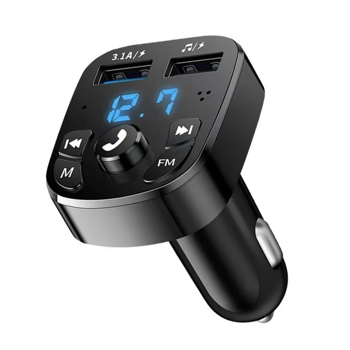 Car%20Hands-free%20Bluetooth-compaitable%205.0%20FM%20Transmitter%20Car%20Kit%20MP3%20Modulator%20Player%20Handsfree%20Audio%20Receiver%202%20USB%20Fast%20Charger%20-%20Image%206