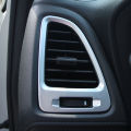2Pcs Car Front Air Conditioning AC Vent Cover Trim for Honda Vezel HRV HR-V 2014 - 2021 LHD Air Outlet Sticker Accessories. 