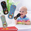 Novelty Silicone Simulation TV Remote Control Shape Soothing Toy Baby F.