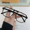 Korean Style Reading Glasses Anti Blue Light Pilot Double Beam Presbyopia Eyeglasses Big Frame Hyperopia Eyewear Unisex +1to+4.0. 