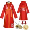 Egghead Island Costume Monkey D Luffy Robe Cosplay Costume 163 Luffy Jacket Coat Hat Outfit Halloween Suit. 
