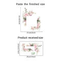 Rose Design Switch Sticker Waterproof Floral Switch Sticker Self-adhesive Wall Decal for Living Room Bedroom Kids Room Peel Stick Decoration Pvc Material Waterproof Switch Sticker. 
