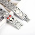 ARADOO Honeycomb Design Bracelet for Men Titanium Steel Minerals Wristband. 
