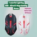 7-Color Breathing RGB lights DPI button USB Wired Gaming Mouse – Ergonomic Optical Mouse for Home, Office & Business Use. 