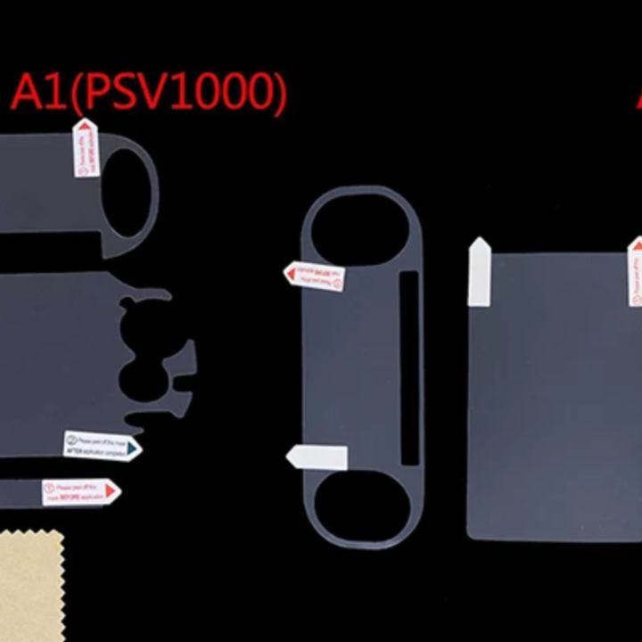 Front and Back Screen Protector Film for PS Vita PSV1000/2000 Transparent