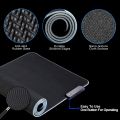 RGB Glow Gaming Desk Mat: Extra Large Thick LED Mouse Pad with Keyboard Space, Anti-Slip Base for PC Gamer. 
