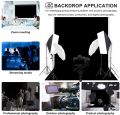 2*3M Backdrop Background for Photography Photo Booth Backdrop for Photoshoot Background Screen Video Recording Parties Curtain.