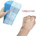 120 pcs/set Transparent Band Aid Waterproof Wound Dressing Plaster Skin Patch Adhesive Bandages for Children Adults Plaster. 