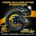 Hero Xtreme 125 silencer cover or Silencer plate MS steel silencer protector. 