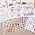 Pearl Stickers, Self-Adhesive Synthetic Gemstone White Jewelry Decorations for Face, Body, Nails, Hair. 