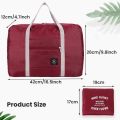 Fashionable Foldable Travel Bag: Large Capacity, Splash-Proof Carry-On Luggage Handbag for Unisex Fitness & Holiday Trips. 