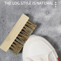 Useful Wood Handle Shoe Brush Polish Brush Plastic Hair Soft Pig Hair Brush Sneaker Shoe Cleaning Brush Laundry Brush. 