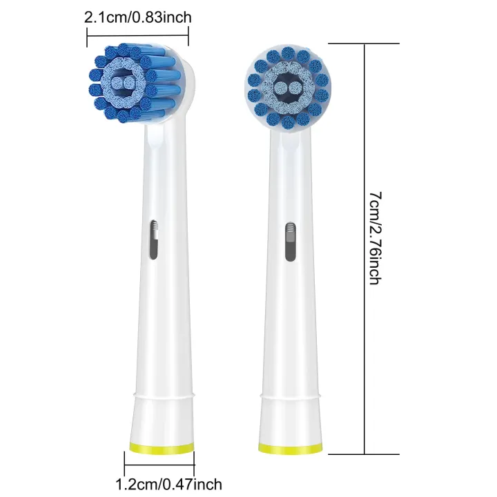 4/8/12/16/20%20Pack%20Sensitive%20Gum%20Care%20Soft%20Bristle%20Replacement%20Brush%20Heads%20Compatible%20with%20Oral%20b%20Braun%20Electric%20Toothbrush%20-%20Image%202