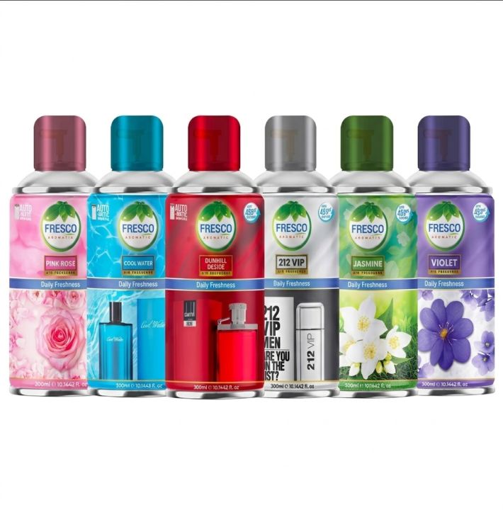 Fresco Air Freshener Refill Pack of 06 For Auto Dispenser | 300ML