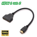 Y-HDMI splitter cable 1 out 2 Full HD 1080p display both video and audio plus 1 Micro HDMI to HDMI.. 