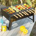10PCS Stainless Steel Barbecue Skewer Reusable BBQ Skewers For Outdoor Camping Picnic Cooking Tools BBQ Supplies. 