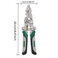 1pc Multi-Functional Folding Wire Cutter,Heavy-Duty Metal Construction with Ergonomic Handles,Compact Foldable Design. 