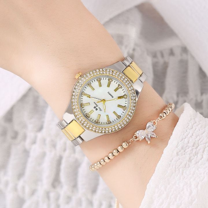 Fashion Casual Women Watch Elegant Luxury Brand Stainless Steel Strap Quartz Dress Watches For Woman 