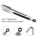 9/12/16 inch Stainless Steel BBQ Grilling Tongs Salad Food Clip Non-Slip Handle Bread Serving Tong Cooking Barbecue Clip Clamp. 