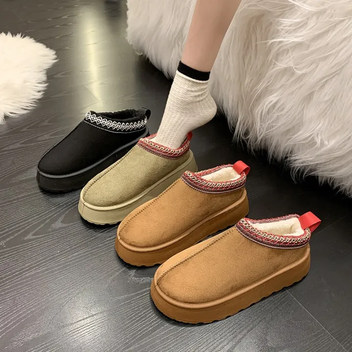 Feslishoet%20Winter%20Woman%20Slippers%20Plush%20Interior%20Anti%20Slip%20Sole%20Thick%20Bottom%20Embroider%20Fashion%20Warm%20Slippers%20Use%20Indoor%20Outdoor%20-%20Image%202