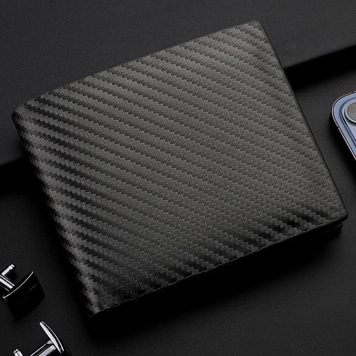 New%20Carbon%20Fiber%20Short%20Wallet%20Men's%20Card%20Bag%20Integrated%20Zipper%20Change%20Bag%20Holder%20-%20Image%207
