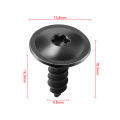 10Pcs Car Clips Fastener Engine Splash Guard Self Tapping Screws for Porsche Macan Panamera Cayenne 911 997 996 971 9YA.