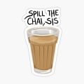 Funny Urdu Chai Cool Stickers for laptop/Mobiles covers. 