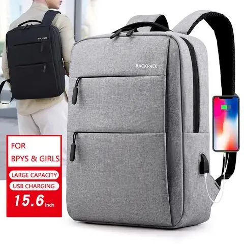 Laptop Backpacks Travel Unisex Smart Backpack With Phone Charging Port
