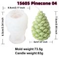 5pcs Pine Cone Silicone Candle Mold DIY Christmas Pinecone Aromatherapy Plaster Soap Mold Making Acorn Cone Handmade Home Decor. 