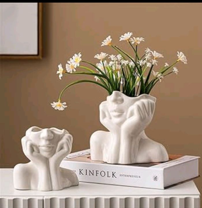 Female Form Body Face Art Sculpture Vase, Half Woman's Body Vase,Human ...