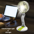 Folding Multi-function USB Charging Fan with builtin LED Light. 