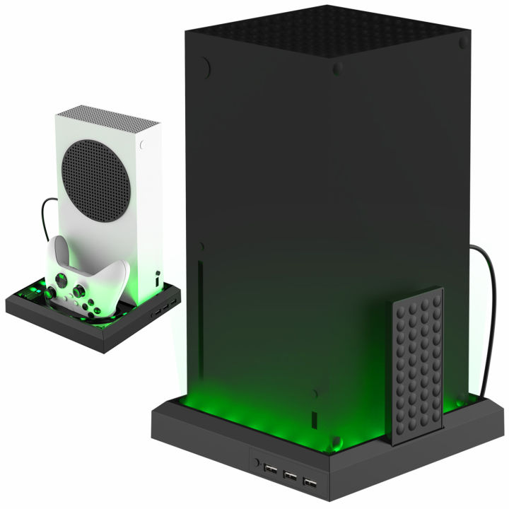 RGB%20Light%20Stand%20Station%20for%20Xbox%20Series%20X/S%20Console%20With%203%20Ports%20USB%20Hub%20Colorful%20LED%20Base%20For%20Xbox%20Series%20X/S%20Game%20Accessories%20-%20Image%207