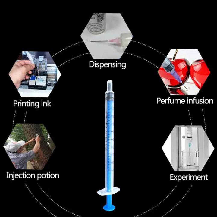 Spot Ink Injector 1ml Plastic Disposable Injector Syringe For Refilling Measuring ...