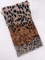 Bohemian Styles New Leopard Print Patchwork Chiffon Silk Scarf Female Women Shawl Ventilate Wrap Scarves.