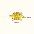 1/10/30/50/100pcs, Feng Shui Golden Money Turtle Figurines, Lucky Tortoise Collectible Ornaments, Metal Statue, Wealth & Fortune. 
